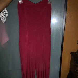 Cute Burgundy jumpsuit